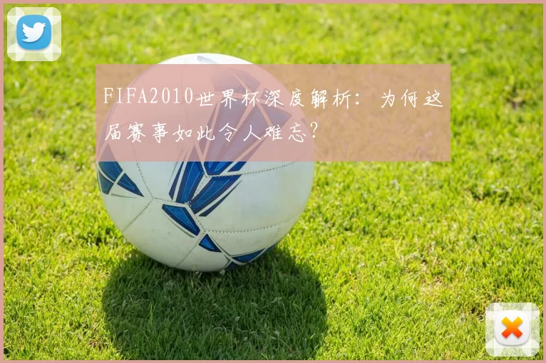 FIFA2010世界杯深度解析:为何这届赛事如此令人难忘?